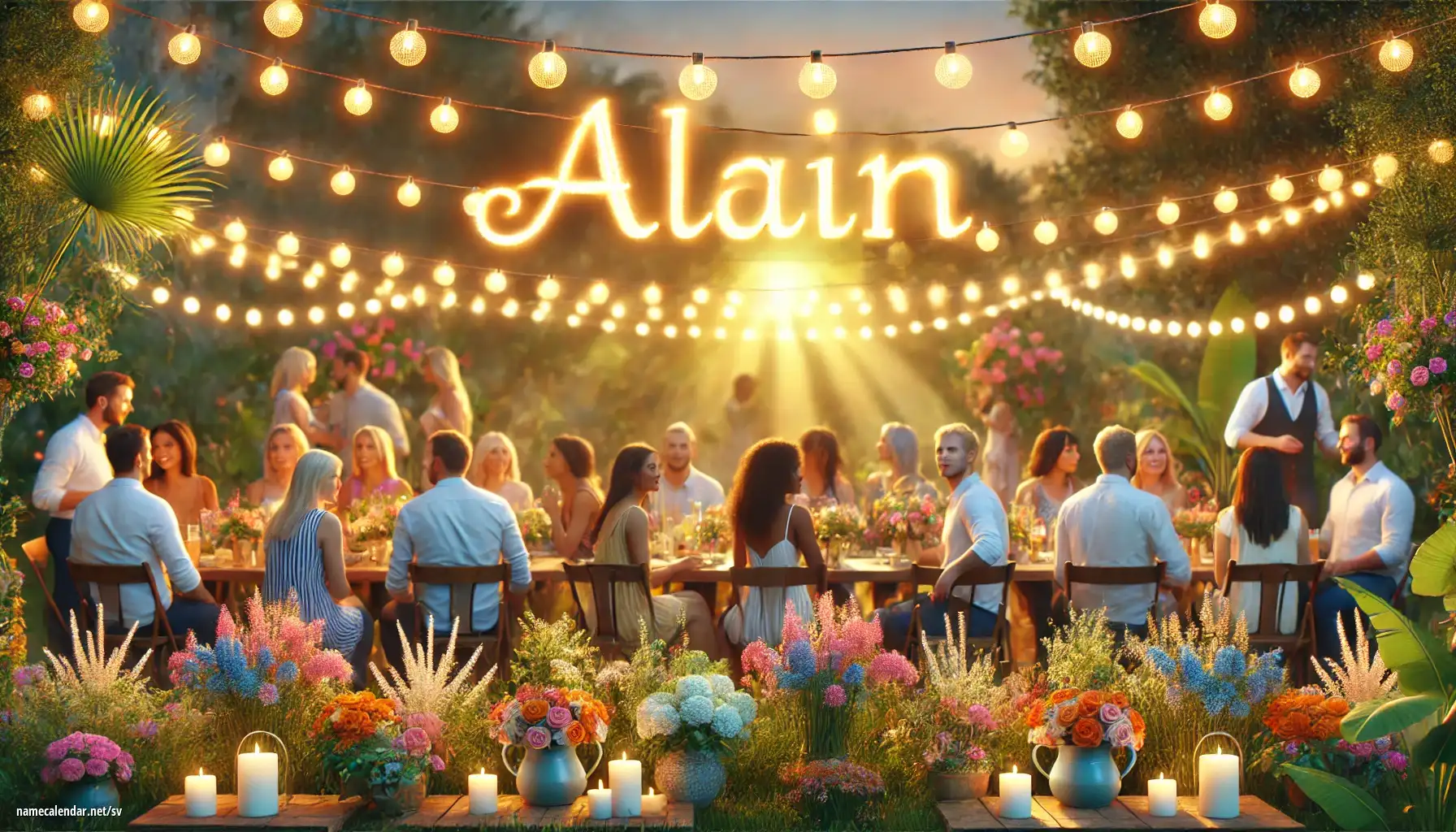 Firande av namnsdag och namn - Alain