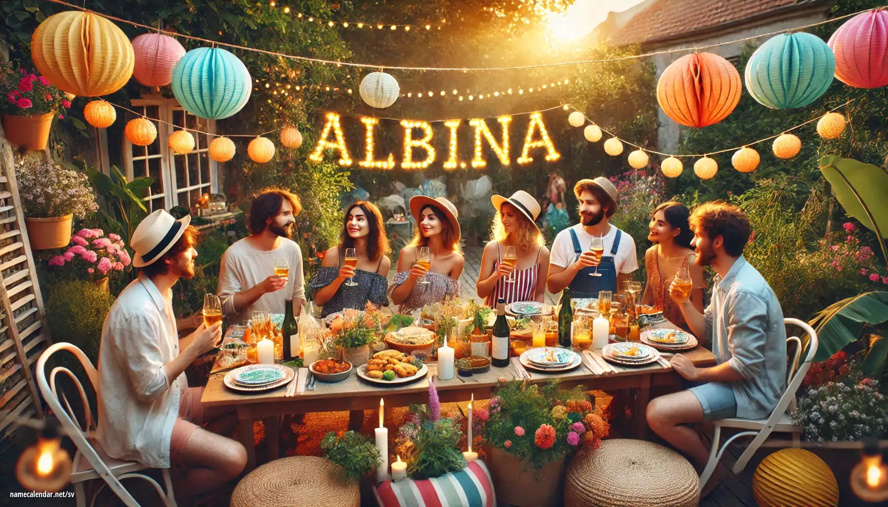 Firande av namnsdag och namn - Albina