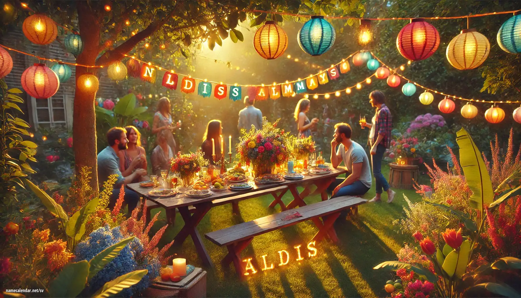 Firande av namnsdag och namn - Aldis