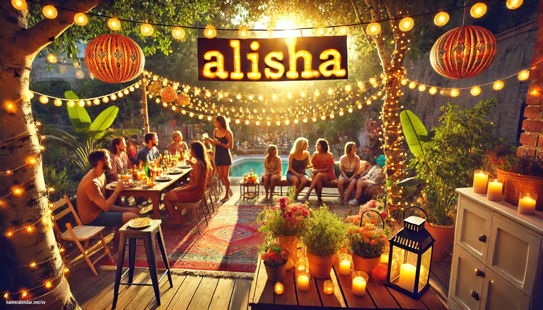 Firande av namnsdag och namn - Alisha