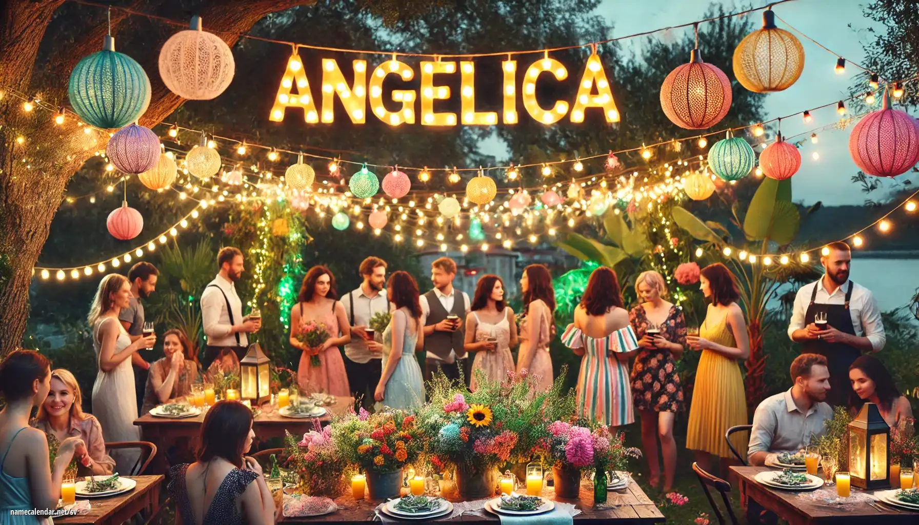 Firande av namnsdag och namn - Angelica