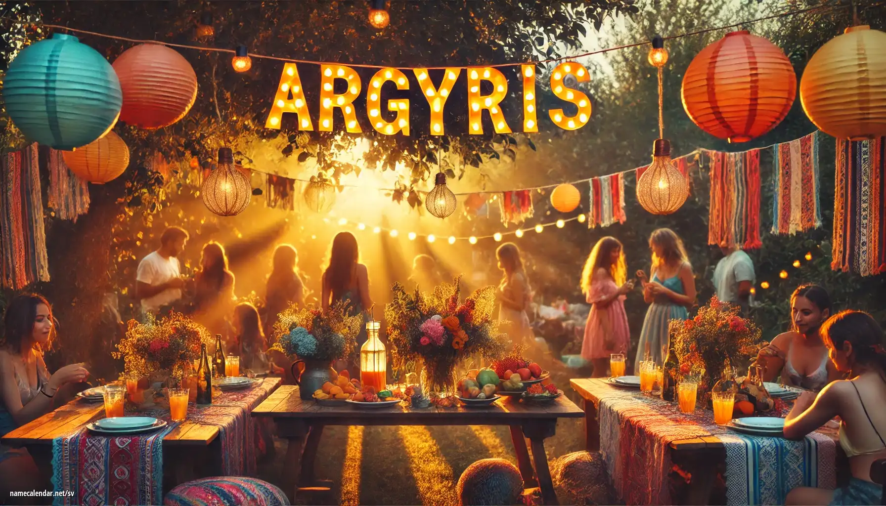 Firande av namnsdag och namn - Argyris