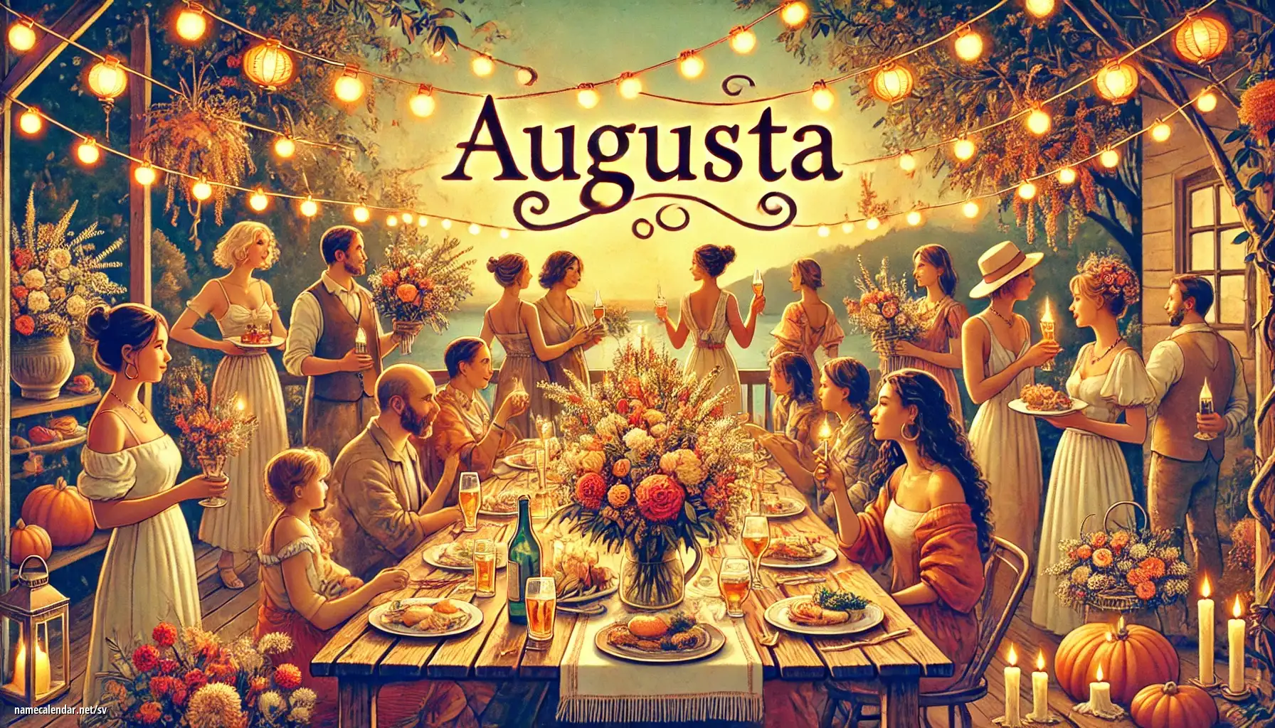 Firande av namnsdag och namn - Augusta