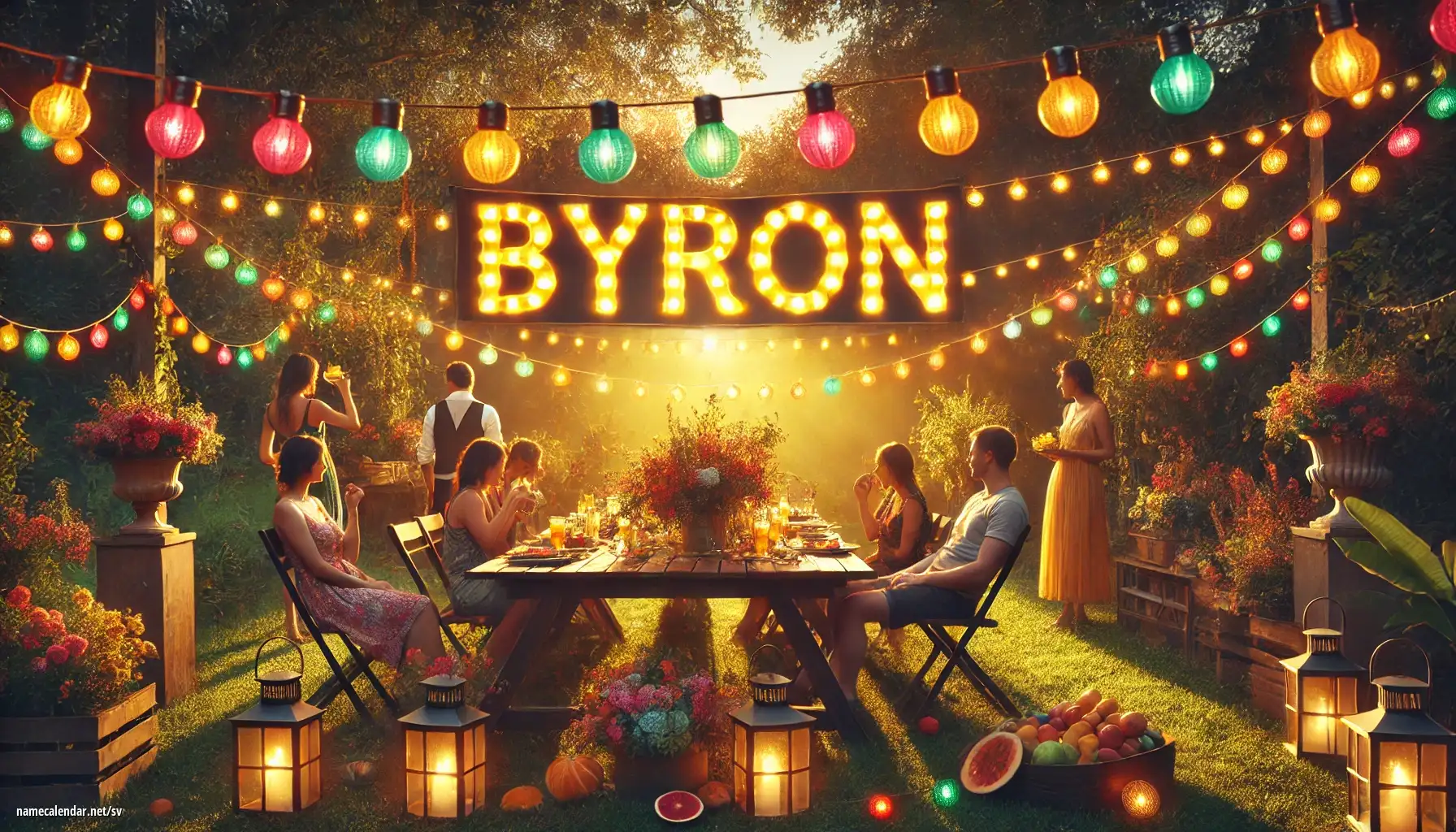 Firande av namnsdag och namn - Byron