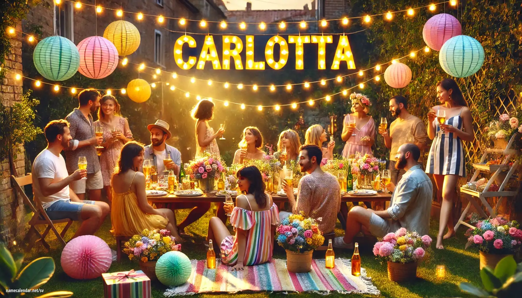 Firande av namnsdag och namn - Carlotta