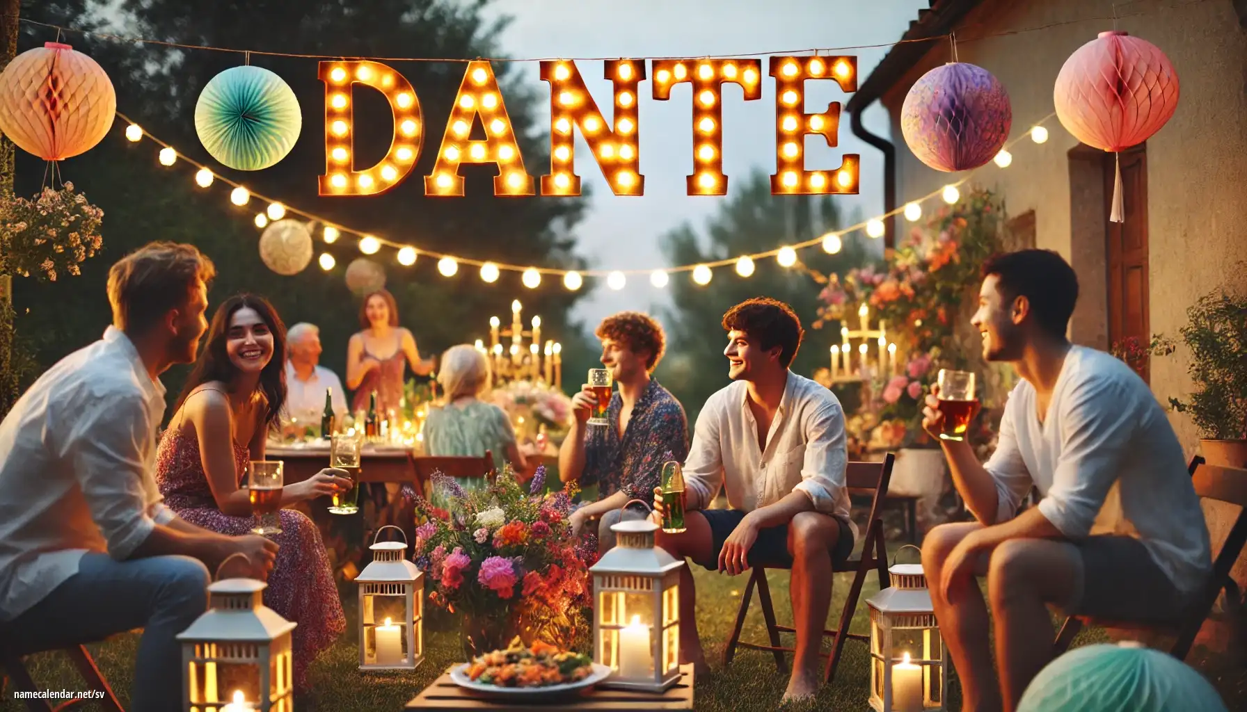 Firande av namnsdag och namn - Dante