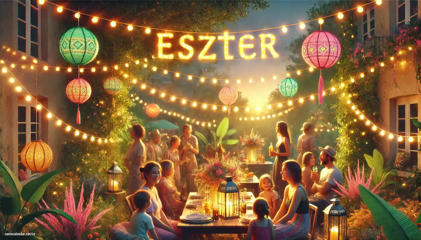 Firande av namnsdag och namn - Eszter