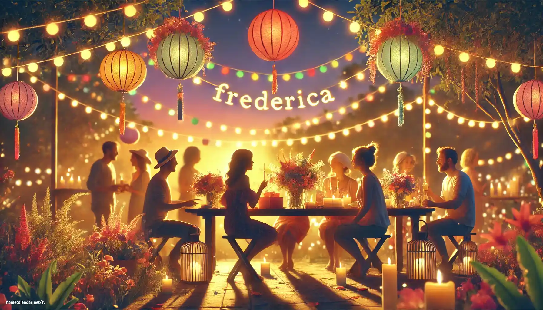 Firande av namnsdag och namn - Frederica