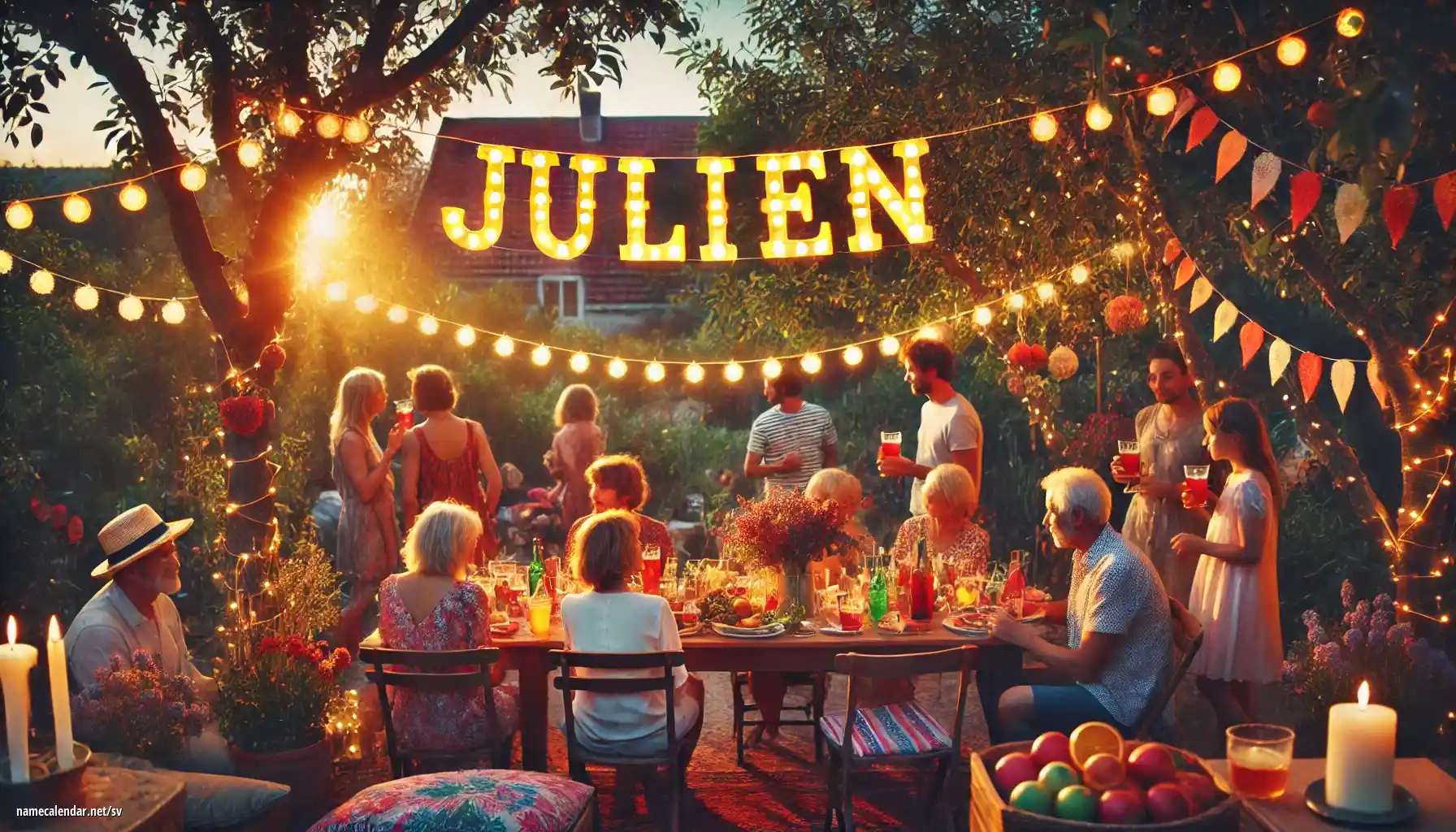 Firande av namnsdag och namn - Julien