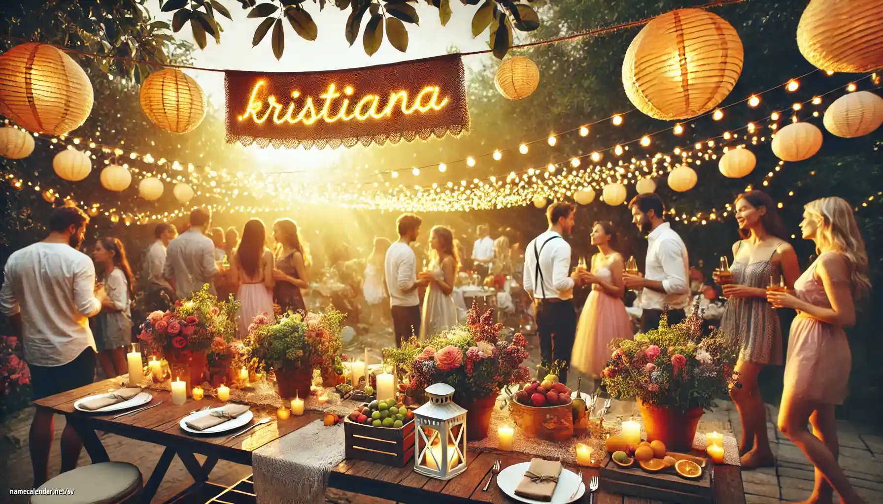 Firande av namnsdag och namn - Kristiana