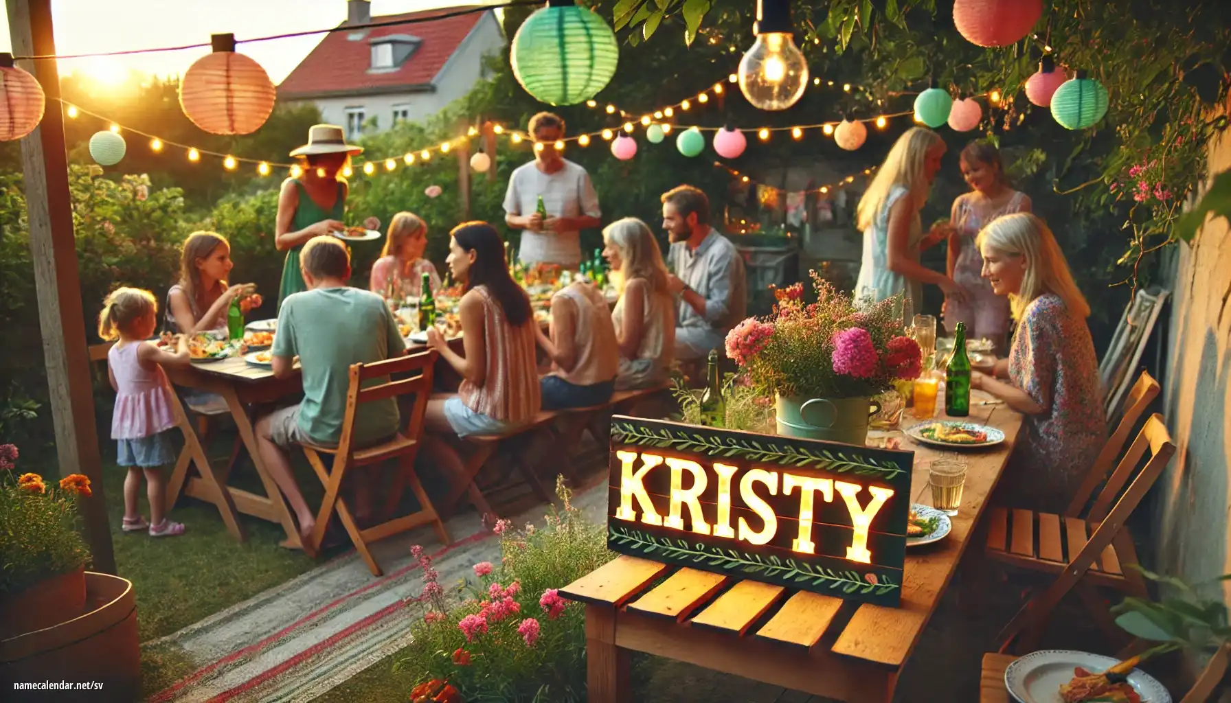 Firande av namnsdag och namn - Kristy