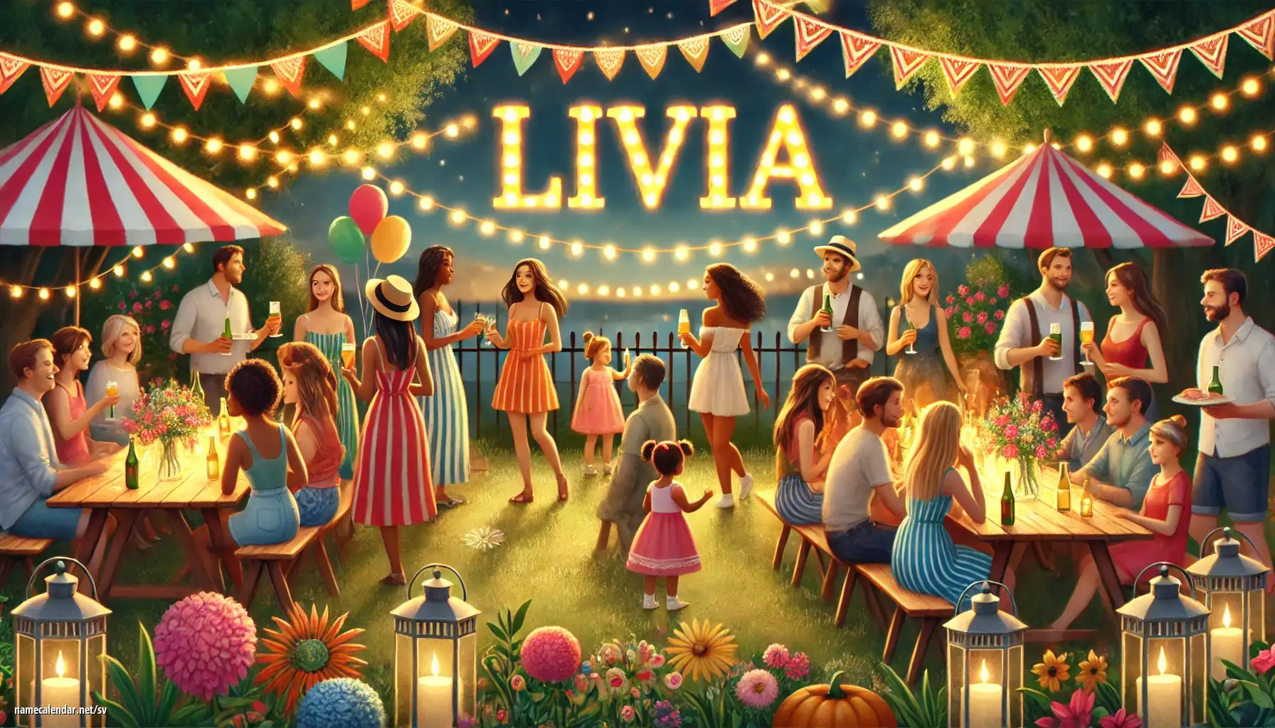 Firande av namnsdag och namn - Lívia