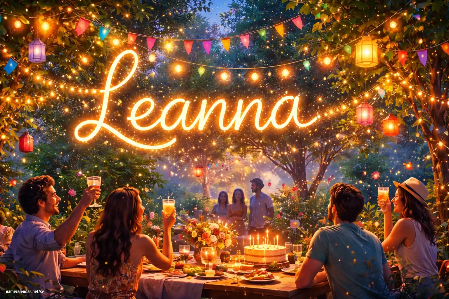 Firande av namnsdag och namn - Leanna