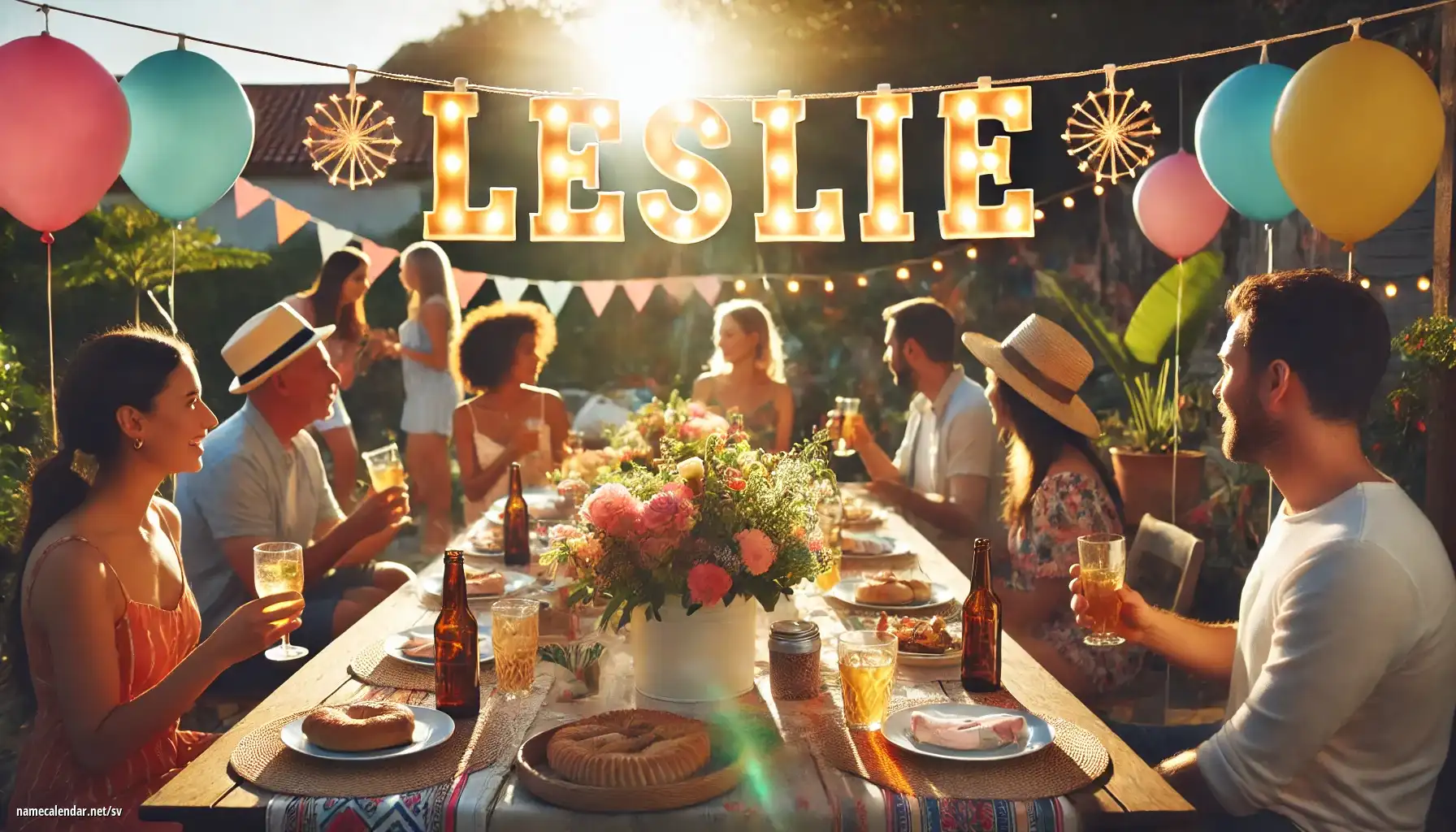 Firande av namnsdag och namn - Leslie