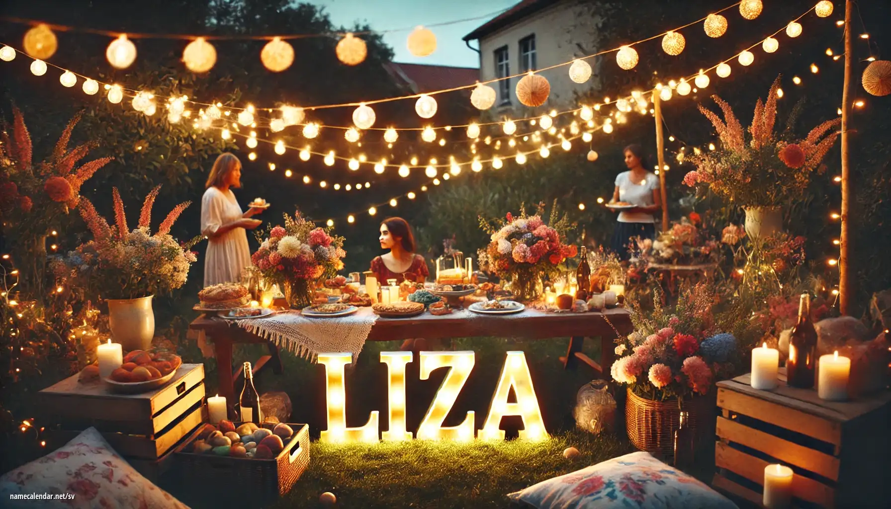 Firande av namnsdag och namn - Liza