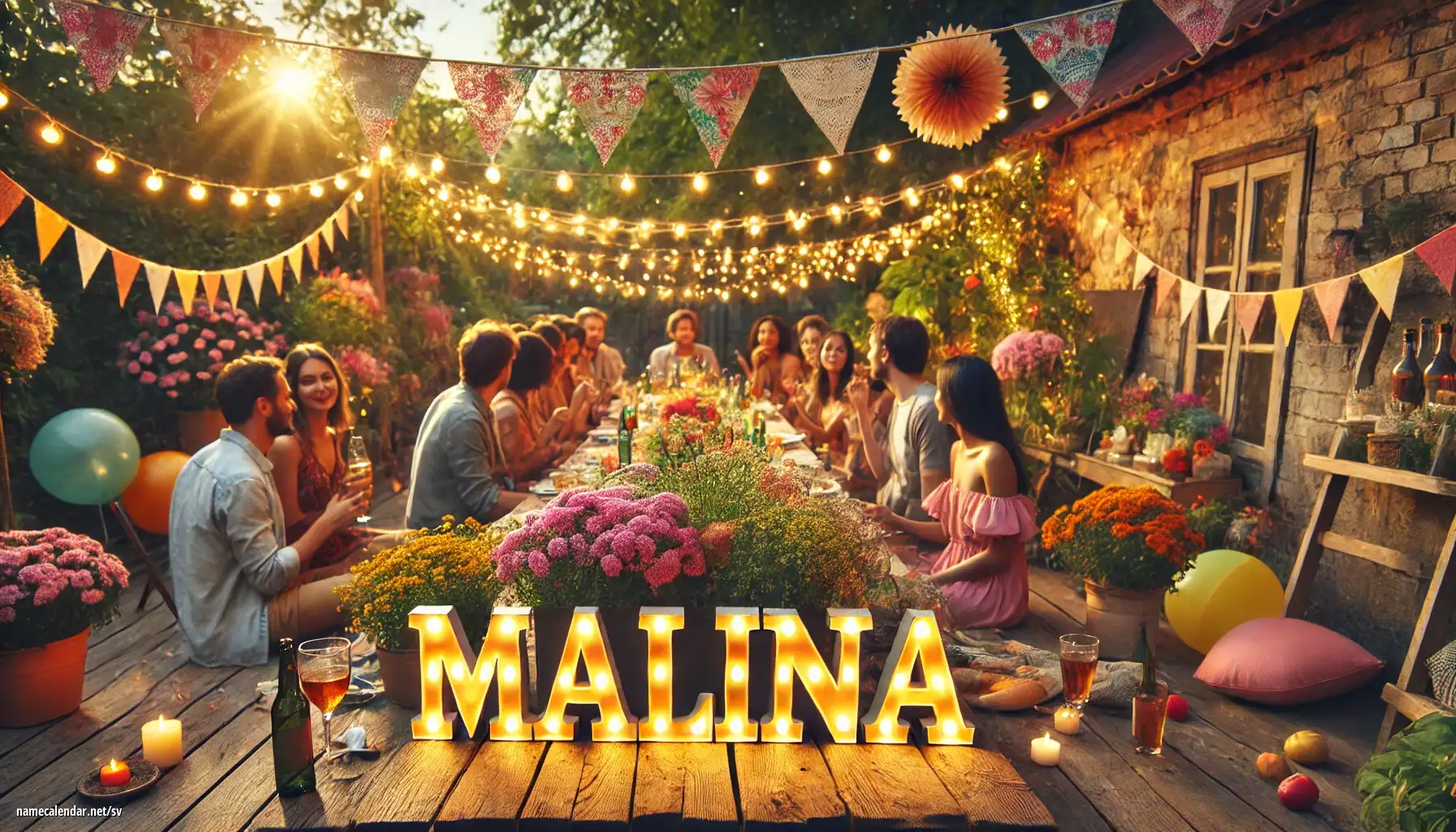 Firande av namnsdag och namn - Malina