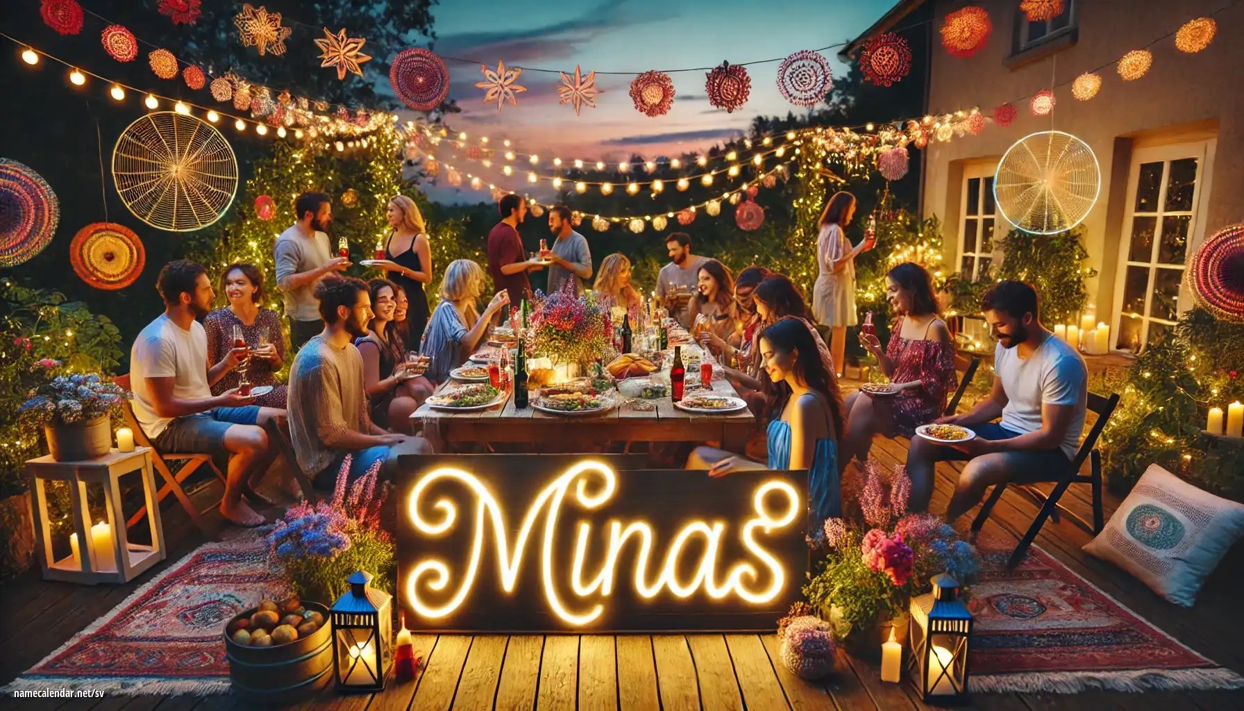 Firande av namnsdag och namn - Minas