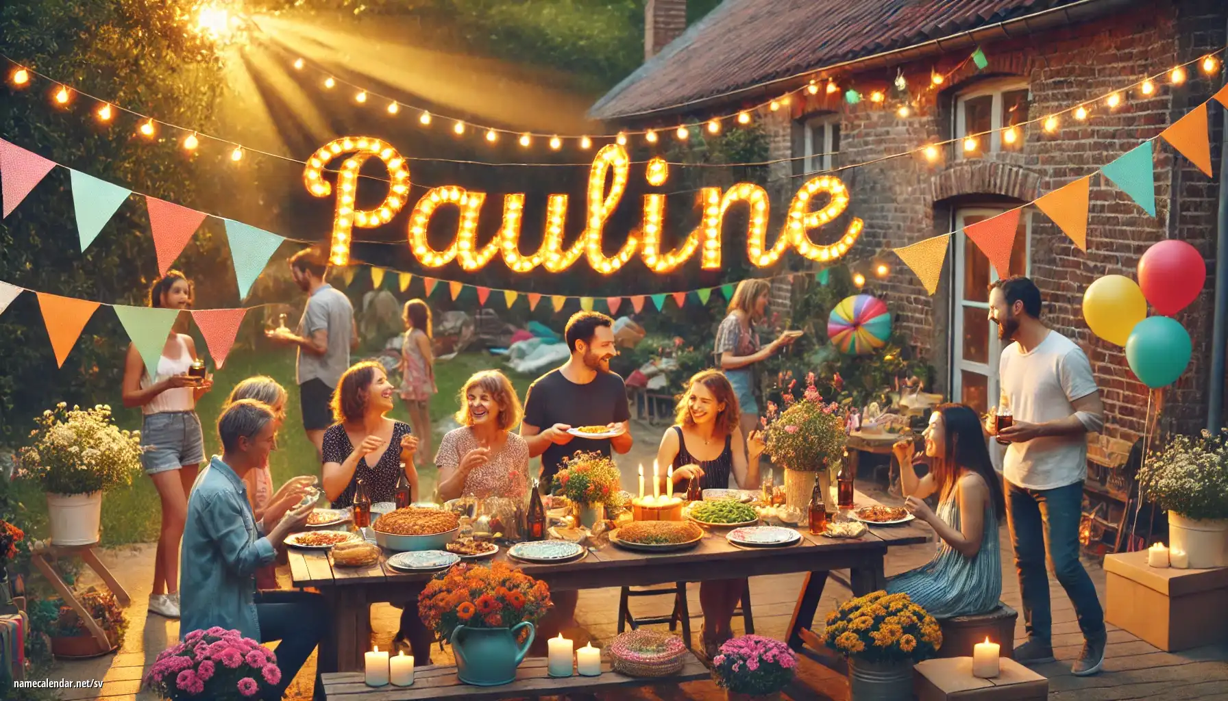 Firande av namnsdag och namn - Pauline