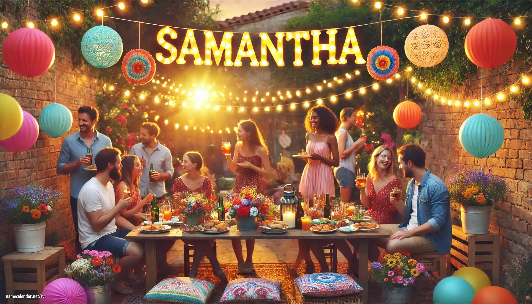 Firande av namnsdag och namn - Samantha