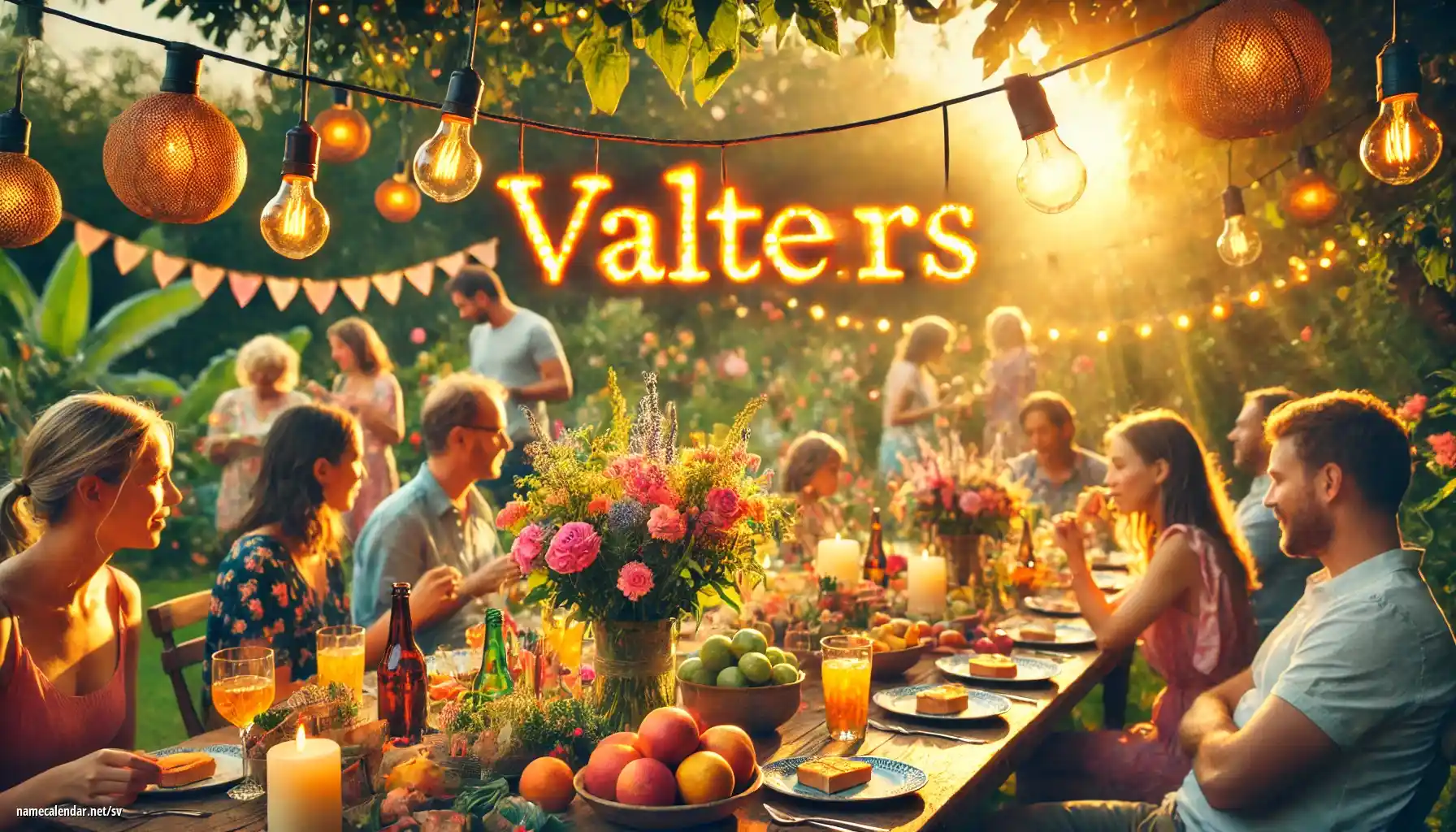 Firande av namnsdag och namn - Valters