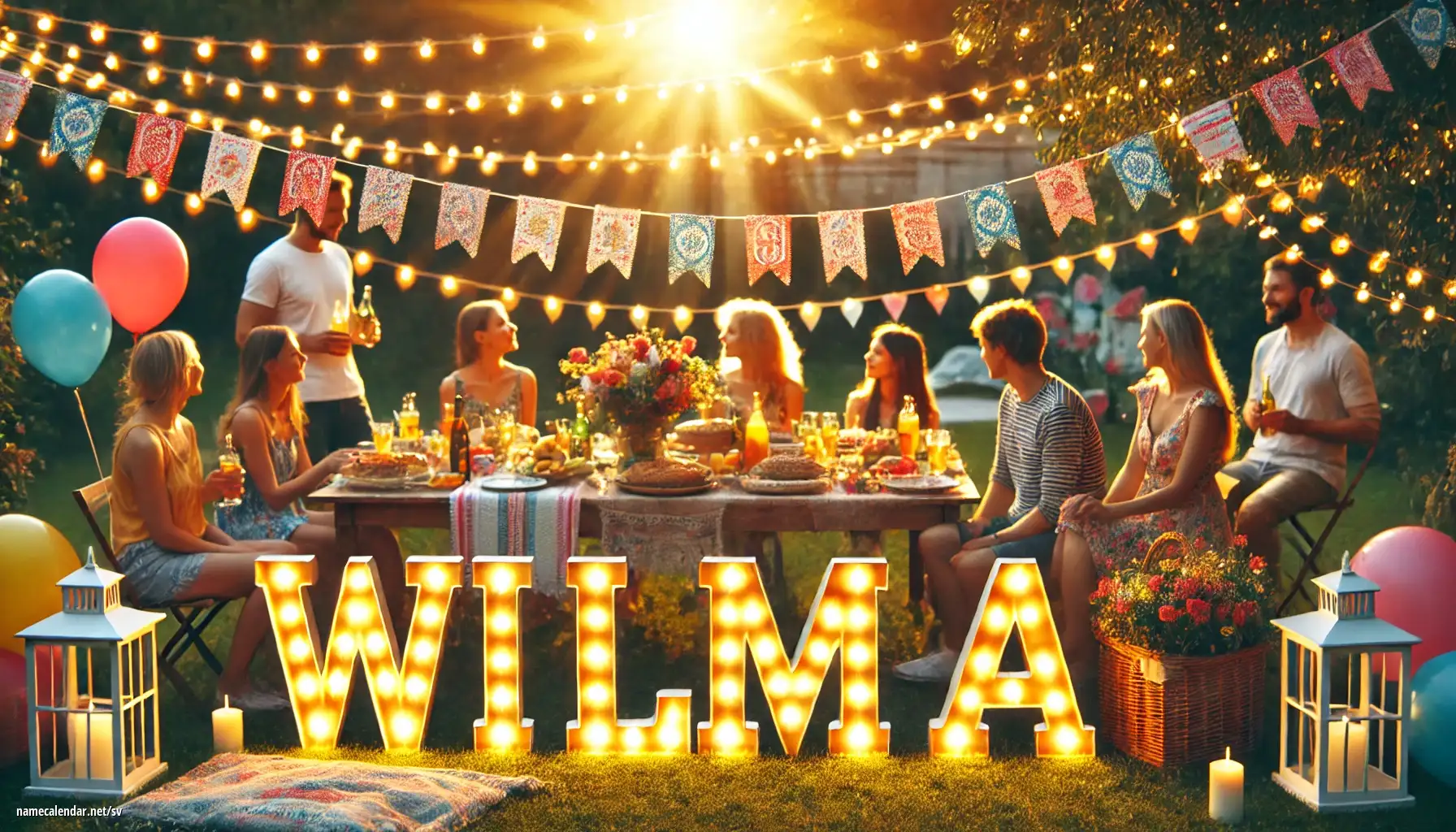 Firande av namnsdag och namn - Wilma