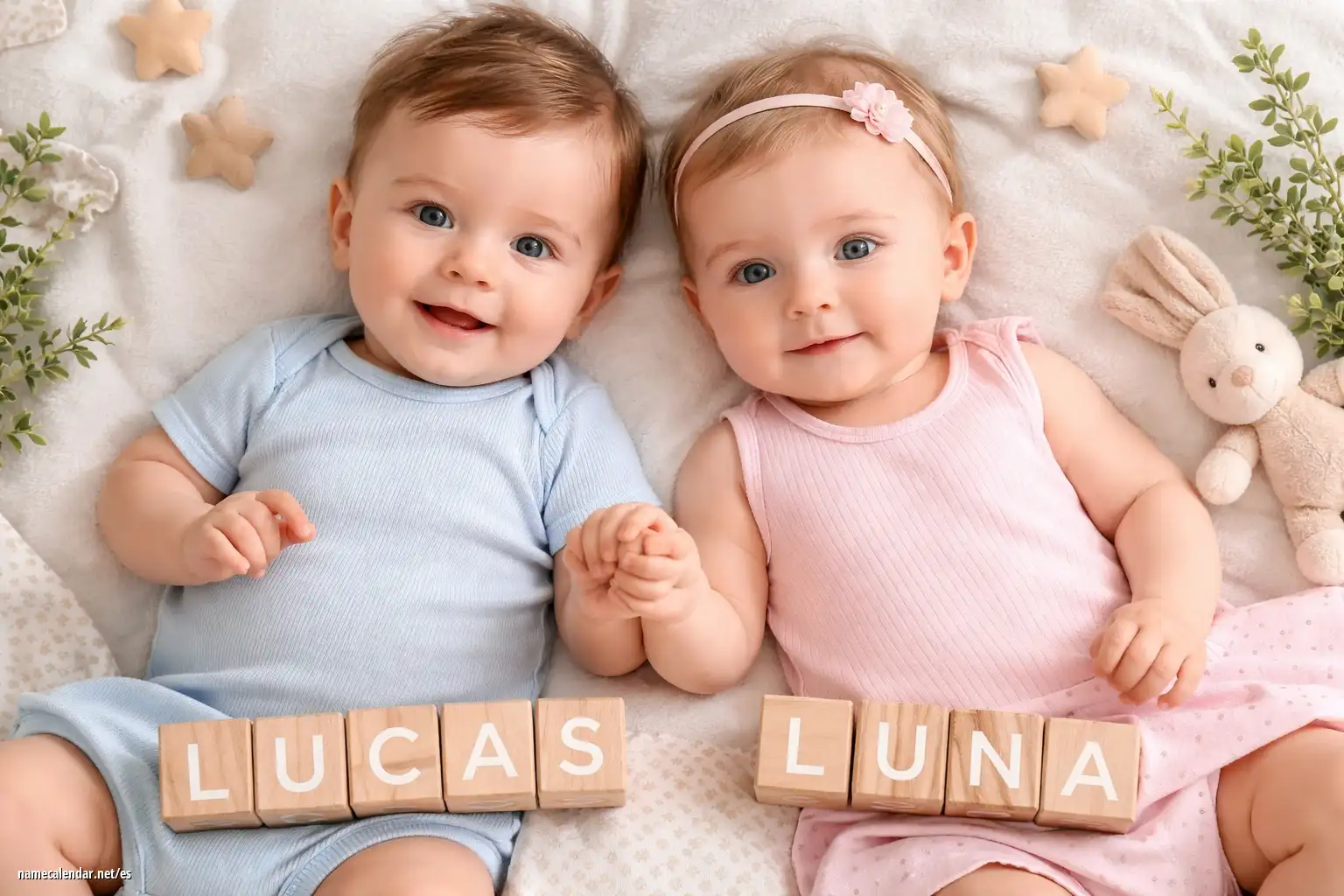 Nombres combinados para gemelos niño y niña