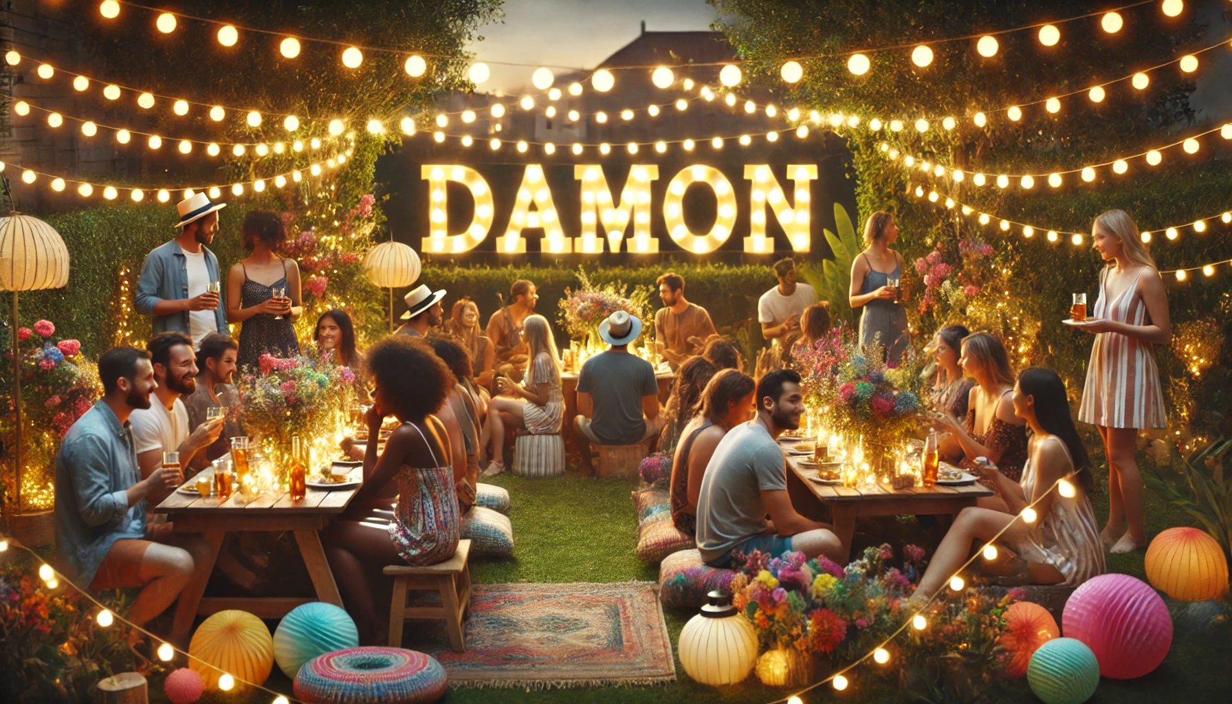 Celebração do dia do nome e nome - Damon Celebração do dia do nome e nome - Damon