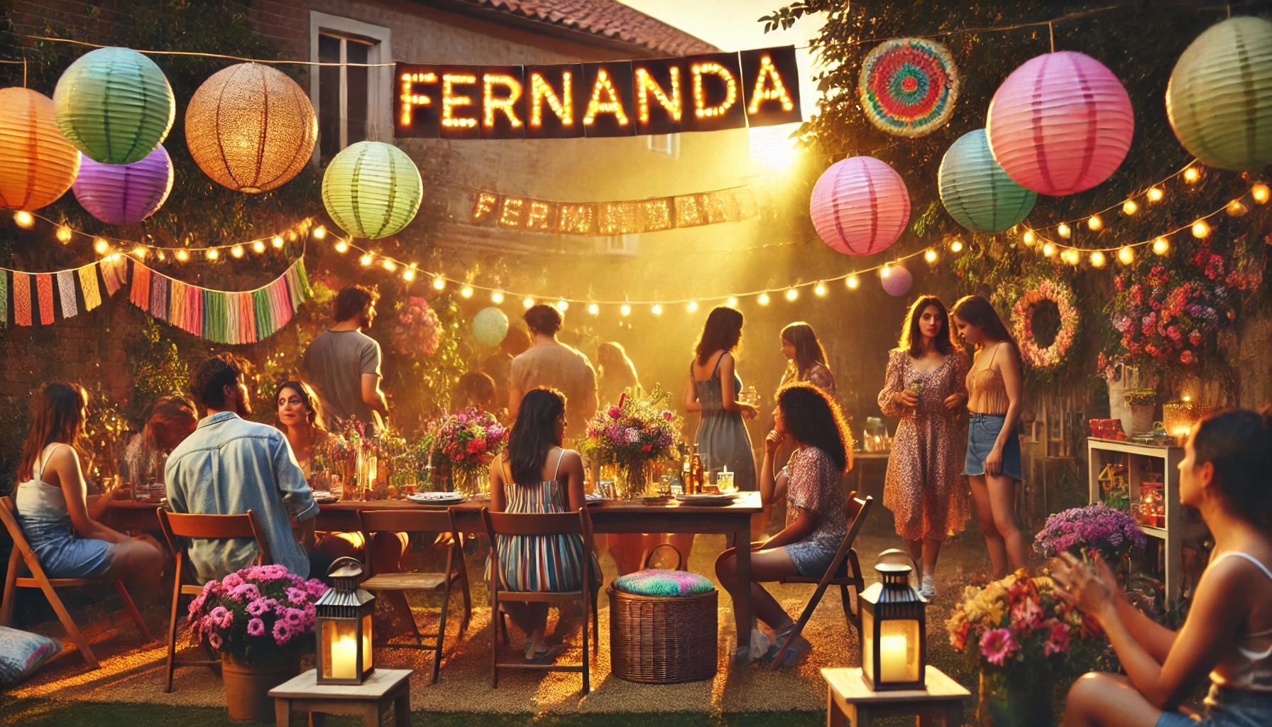 Celebração do dia do nome e nome - Fernanda Celebração do dia do nome e nome - Fernanda