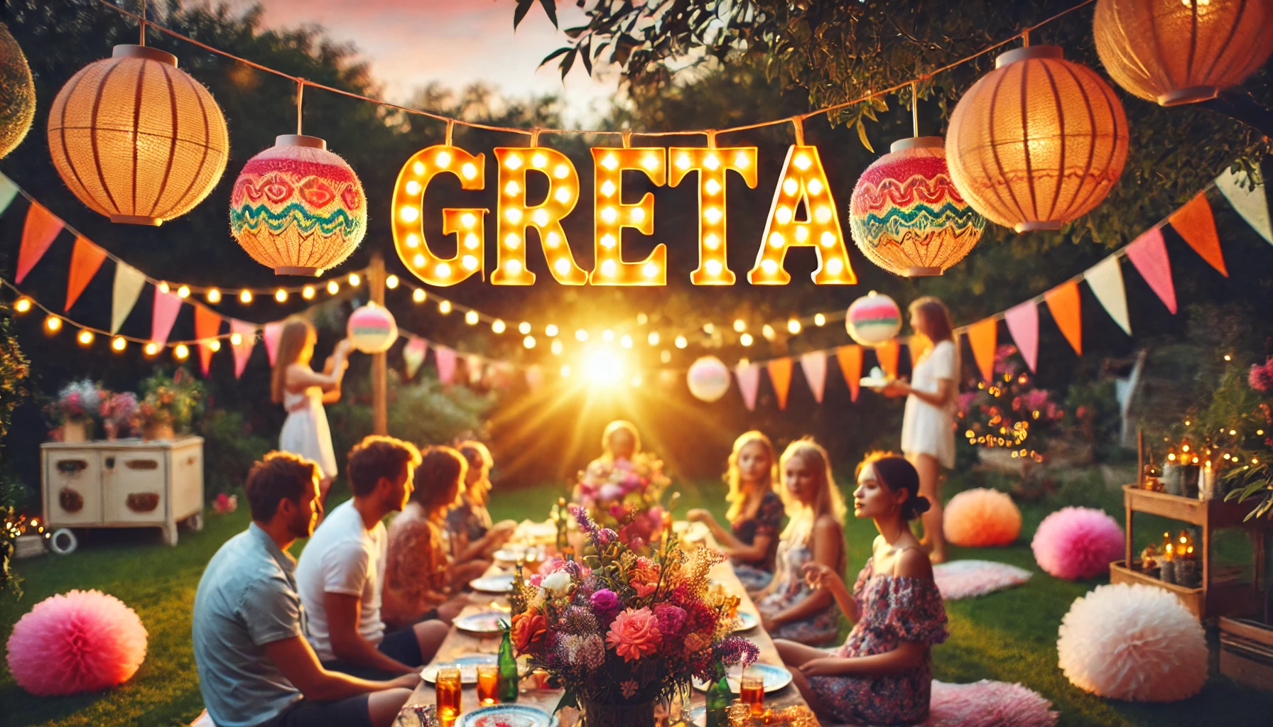 Feier des Namenstages und des Namens - Gréta