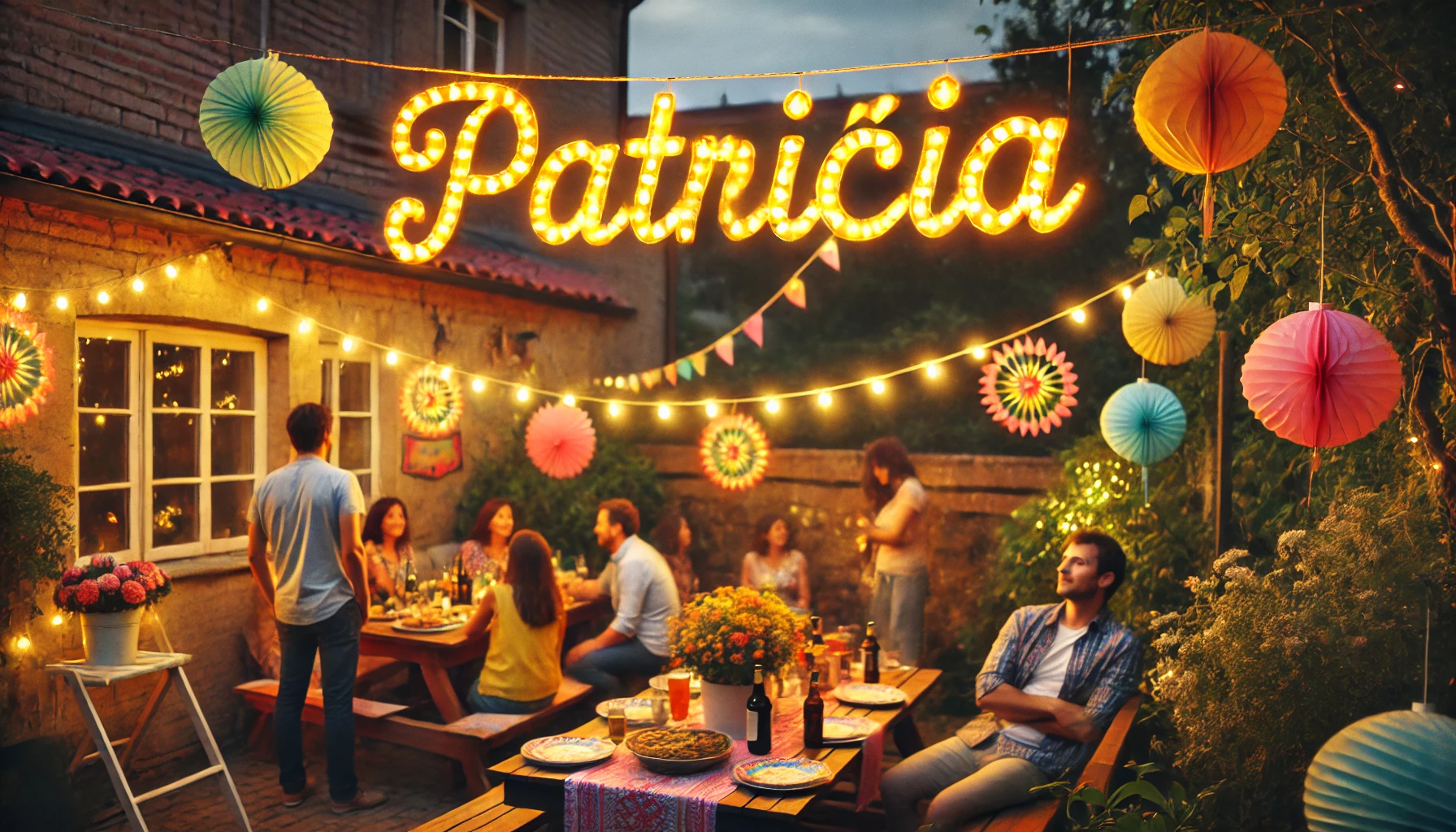 Celebration of name day and name - Patrícia