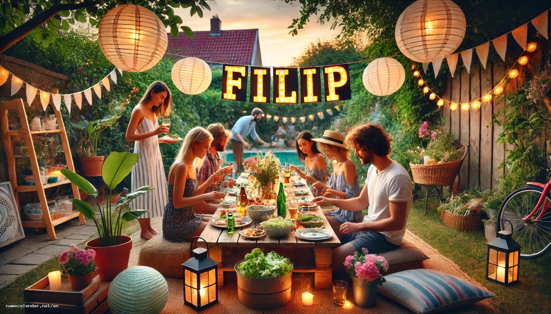 Celebration of name day and name - Filip