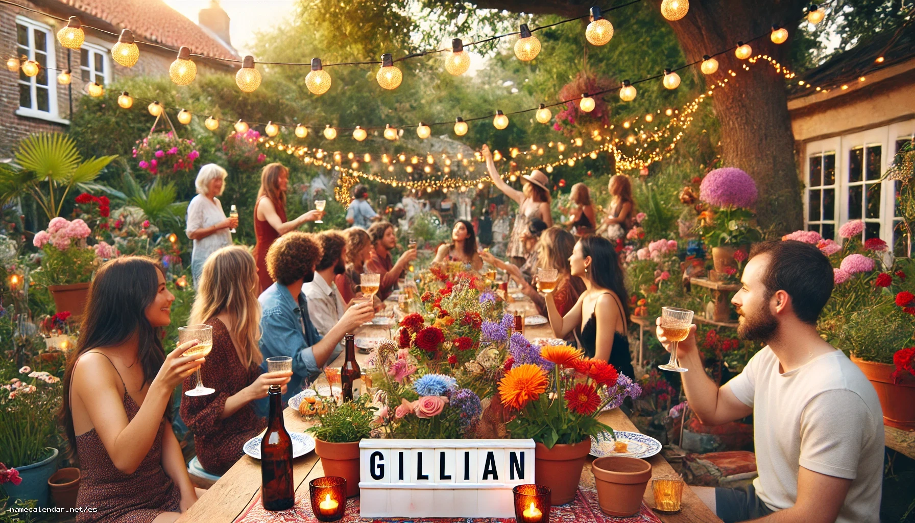 Celebración del onomástico y del nombre - Gillian