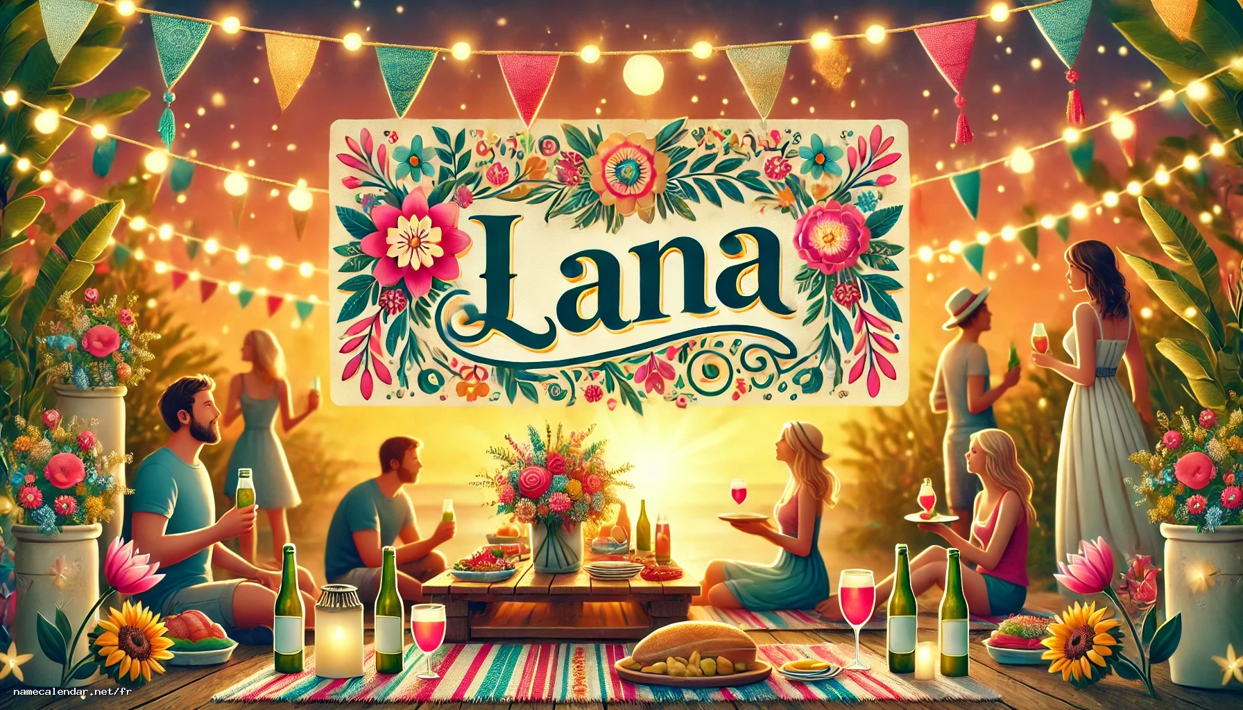 Célébration du jour du nom et du nom - Lana
