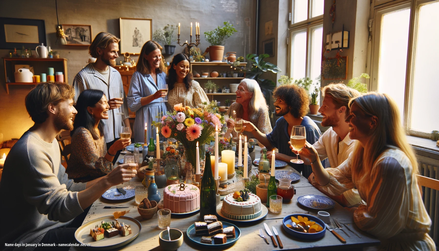 Celebration of name day and name in Denmark