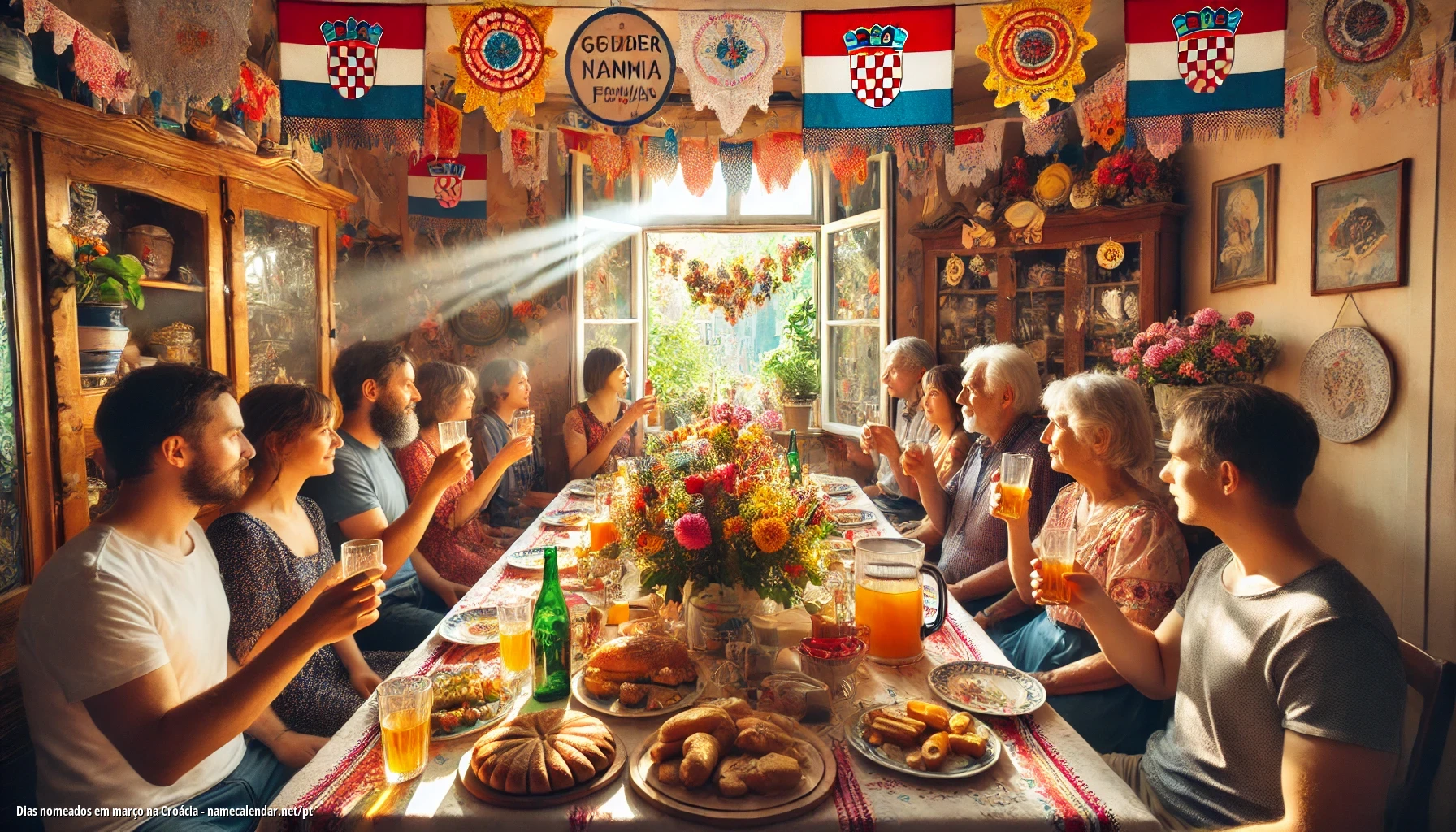 Celebração do dia do nome e nome na Croácia