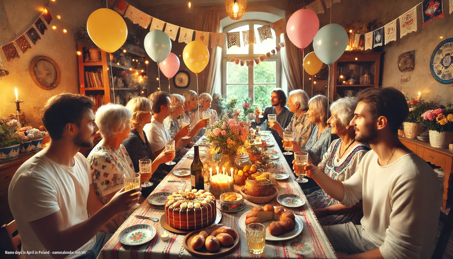 Celebration of name day and name in Poland
