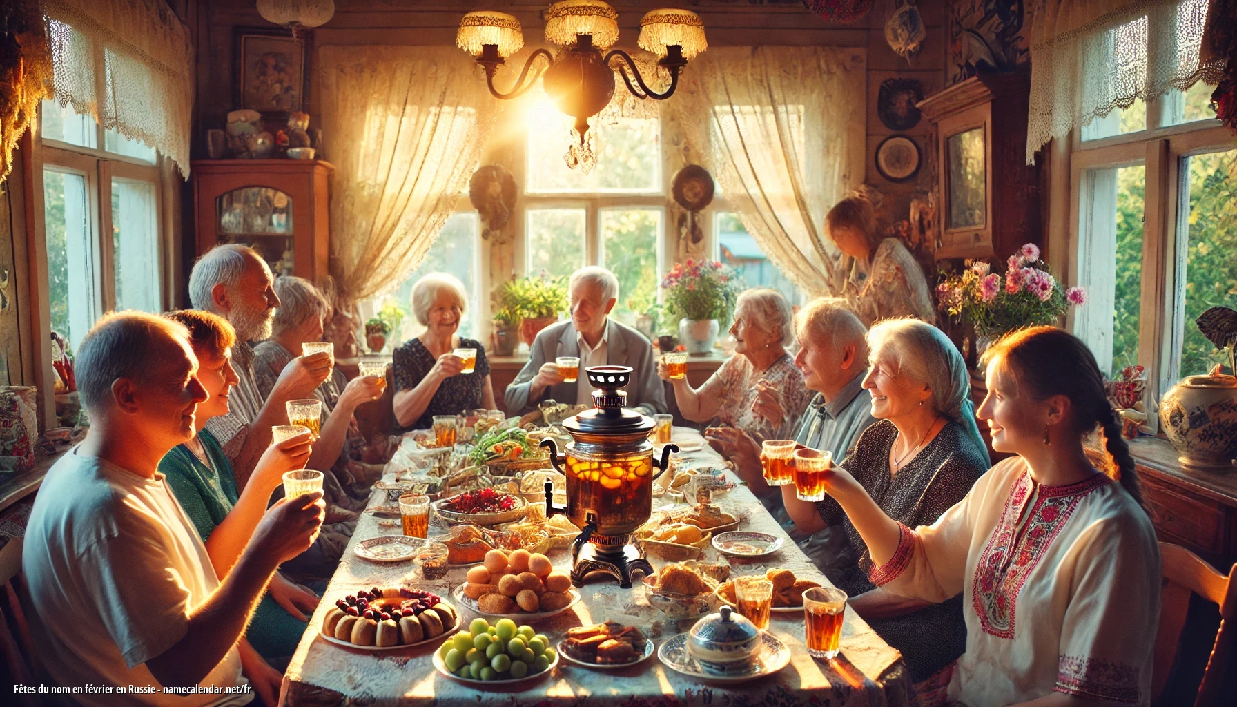 Célébration du jour du nom et du nom en Russie