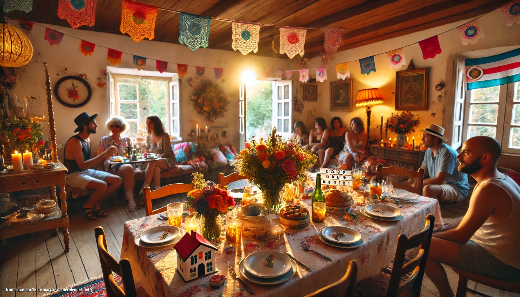 Celebração do dia do nome e nome